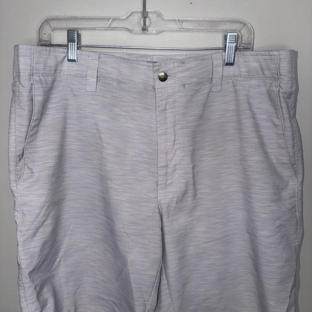 Callaway Golf Men's Chino Shorts Summer Pockets Logo Solid Gray Size 36